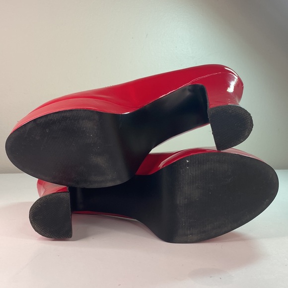 FUNTASMA Red Mary Jane Cosplay Platform Heels - Picture 8 of 9